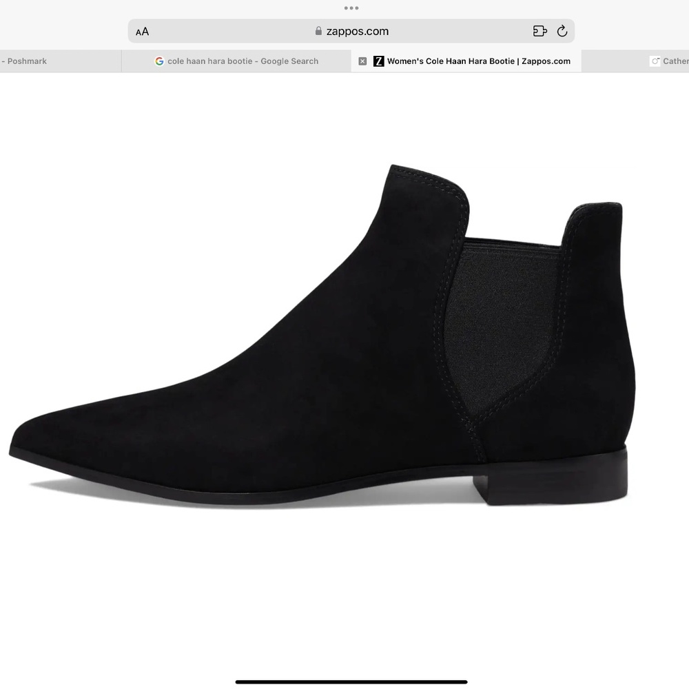 Cole Haan Hara Bootie Black Suede Size 7